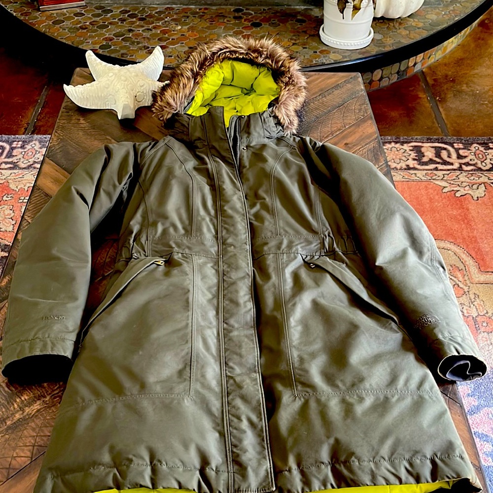The North Face winter parka.